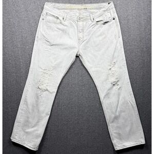 Cult Of Individuality Jeans Mens 40x34 Hagen Straight Leg Distressed Denim **